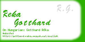 reka gotthard business card