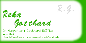 reka gotthard business card